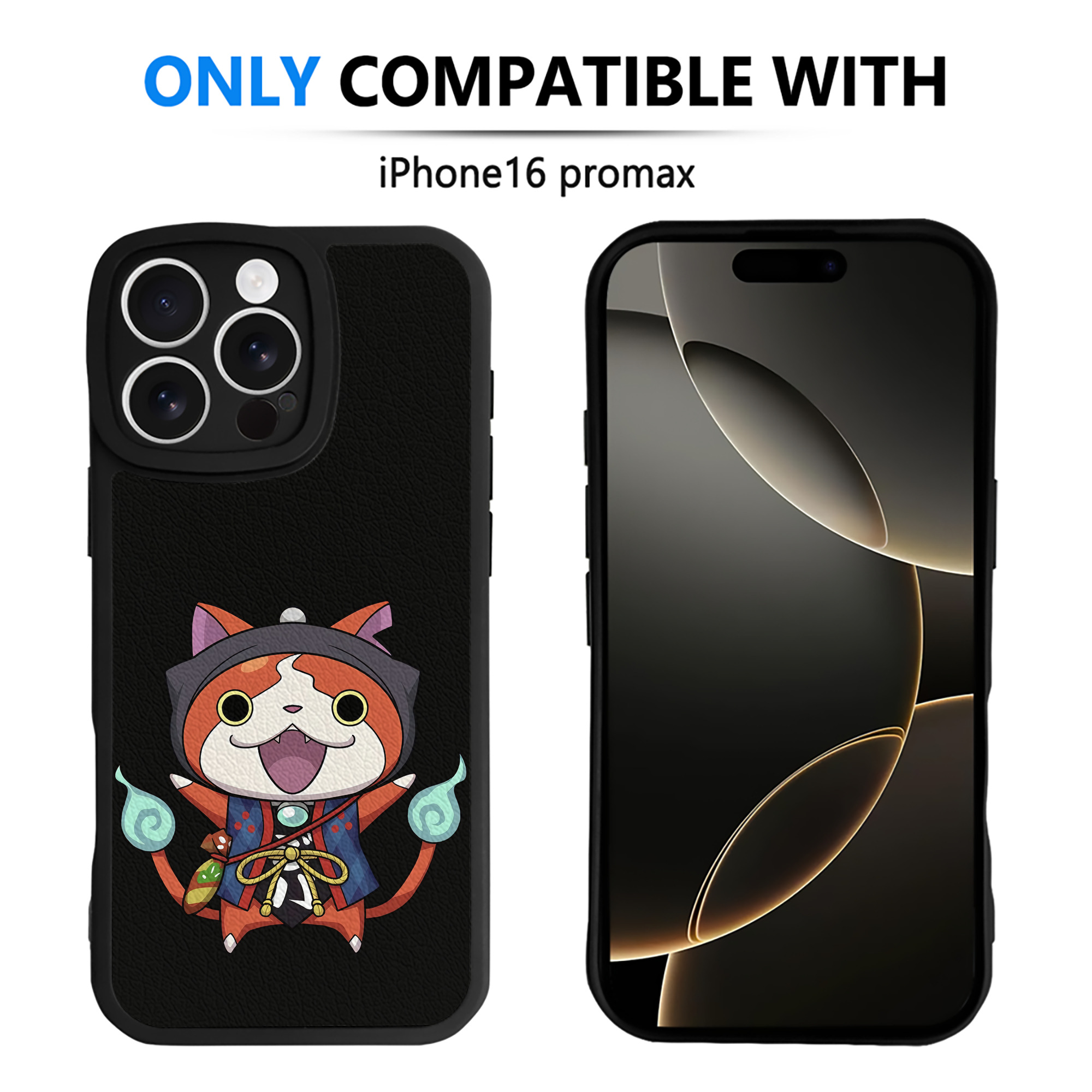 （画像用） 妖怪ウォッチ Yo-kai Watch 【iPhone 16シリーズ対応】シリコンスマホケース（レザー調） 材質：シリコン